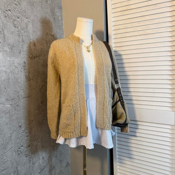 Townhouse Tan Fall Cardigan with Pockets - Picture 3 of 8